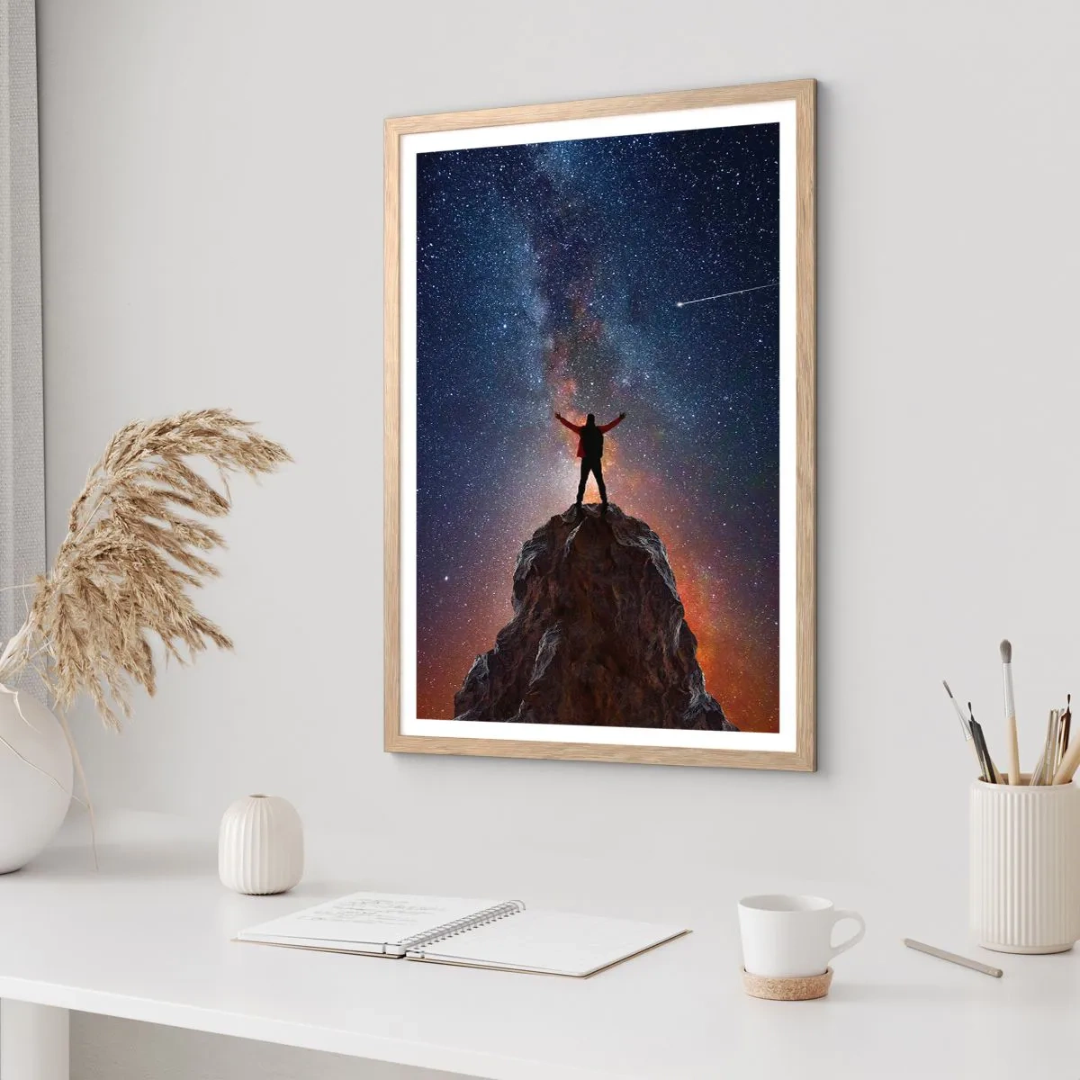 Póster en marco roble claro - ¡El poder está conmigo! - 70x100 cm