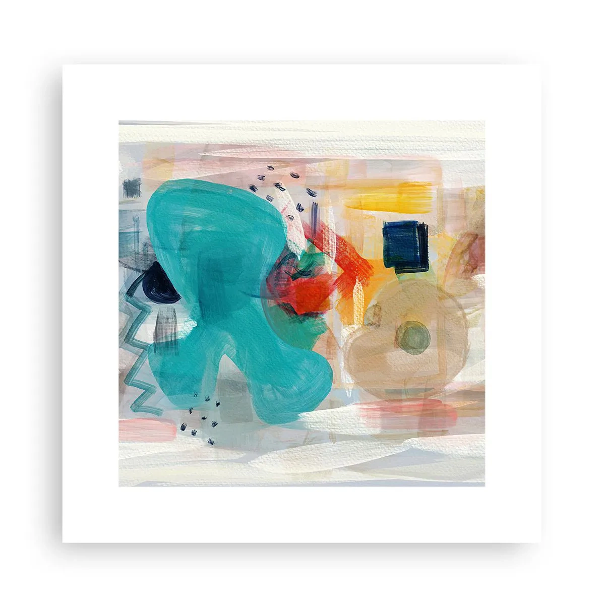 Póster - Un juego de colores - 30x30 cm