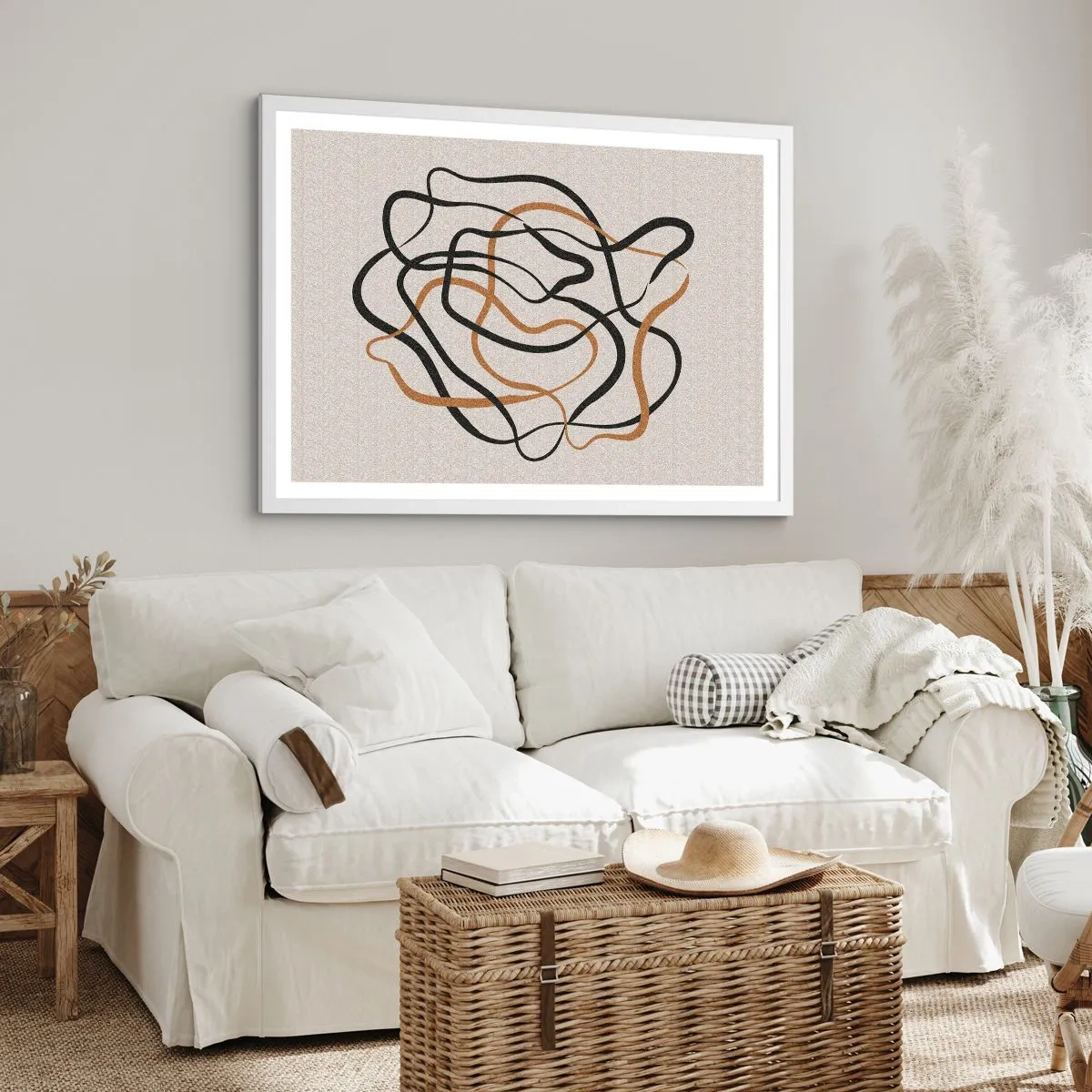 Póster en marco blanco - Todo ha salido mal - 70x50 cm