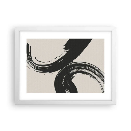 Póster en marco blanco - Barrido y circular - 40x30 cm