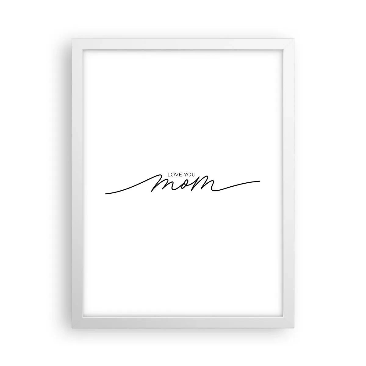 Póster en marco blanco - Gran emoción - 30x40 cm