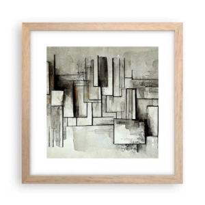 Póster en marco roble claro - El poder de la sencillez - 30x30 cm