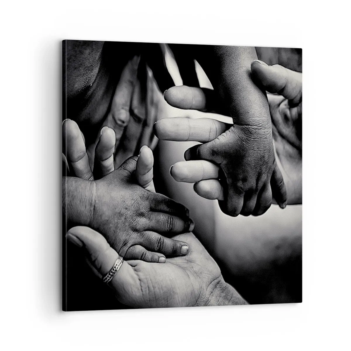 Cuadro sobre lienzo - Impresión de Imagen - Ser humano - 60x60 cm