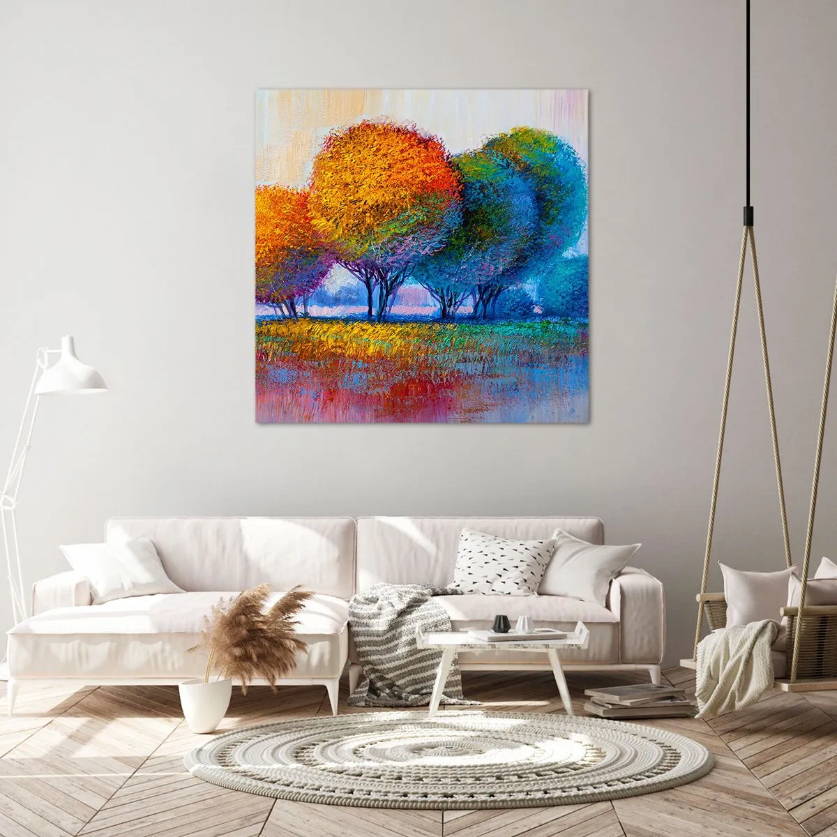 Cuadro sobre lienzo - Impresión de Imagen - Un conjunto de colores llamativos - 30x30 cm