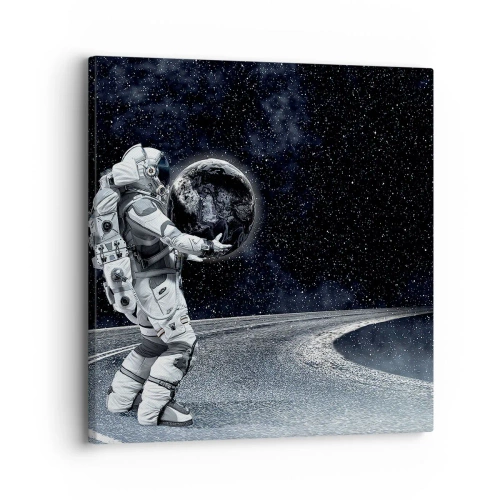 Cuadro sobre lienzo - Impresión de Imagen - En la Vía Láctea - 30x30 cm