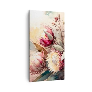 Cuadro sobre lienzo - Impresión de Imagen - De perfil y de frente - 55x100 cm