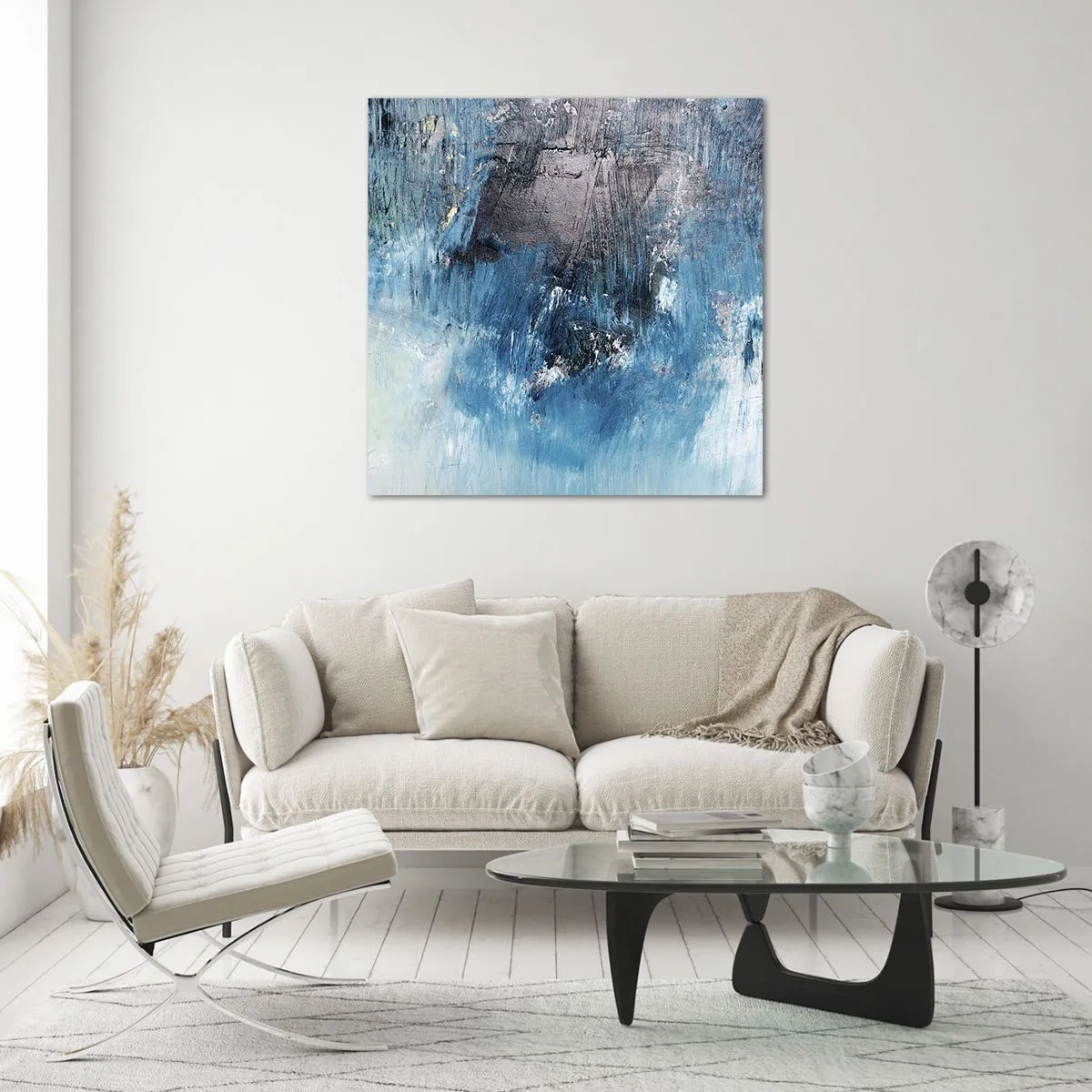 Cuadro sobre vidrio - Impresiones sobre Vidrio - Rapsodia celeste - 30x30 cm