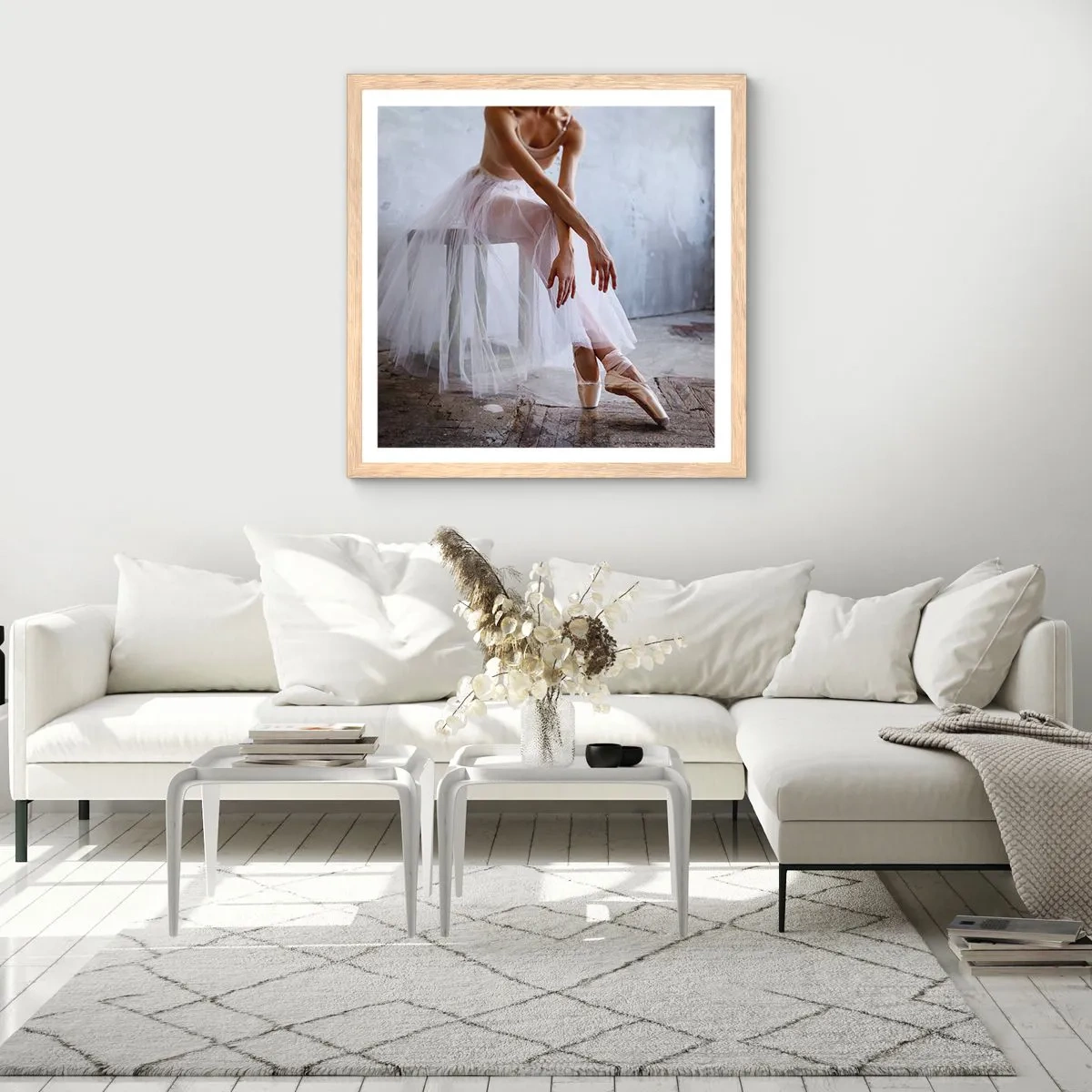 Póster en marco roble claro - Antes de que brillen las luces del escenario - 60x60 cm