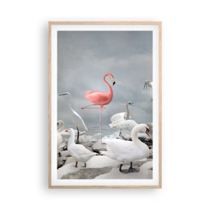 Póster en marco roble claro - ¿De dónde vengo? - 61x91 cm