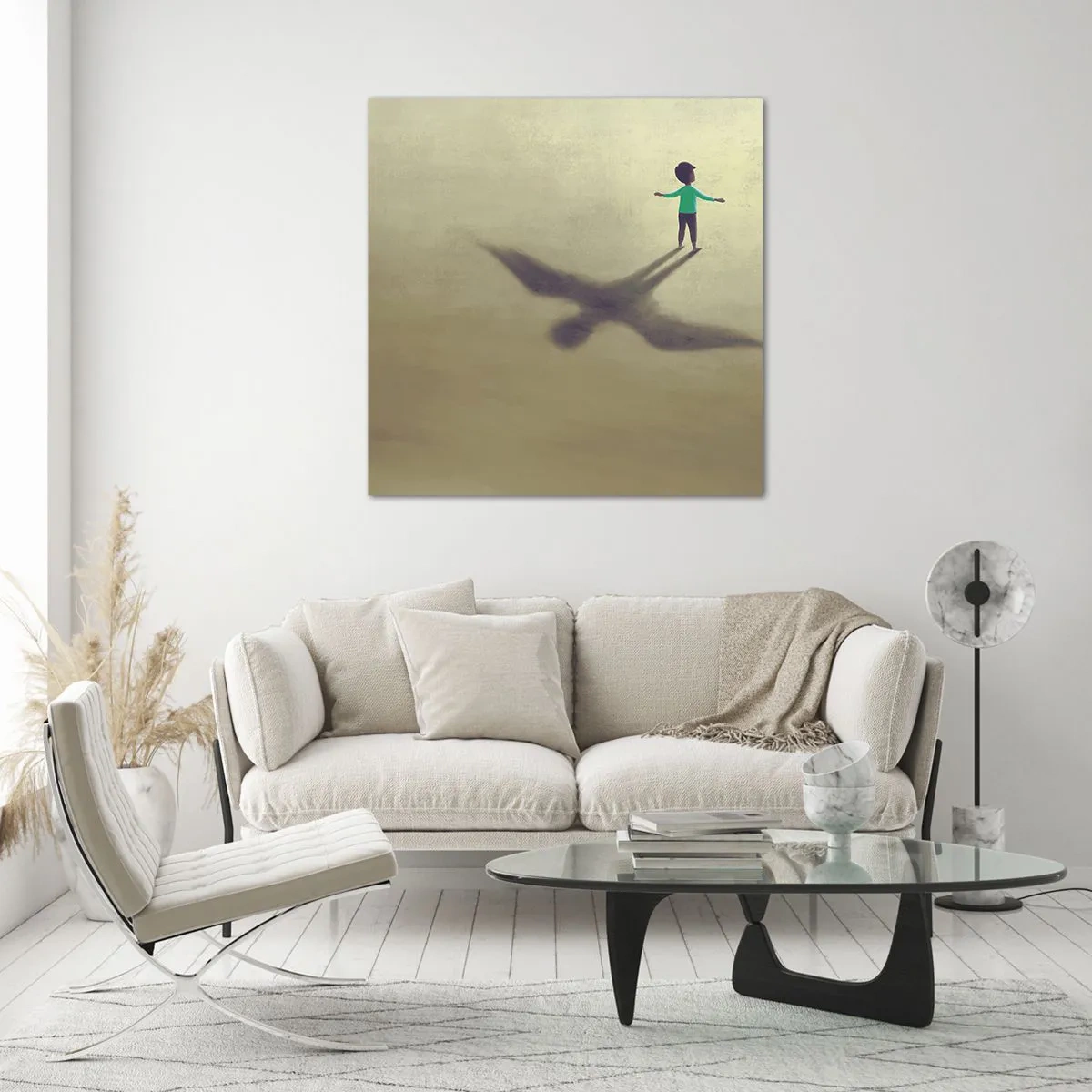 Cuadro sobre vidrio - Impresiones sobre Vidrio - Héroe del futuro - 70x70 cm