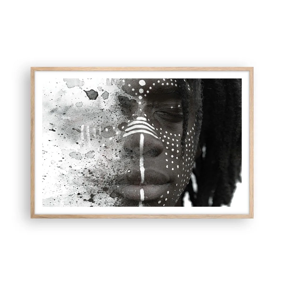 Póster en marco roble claro - Descubrimiento del espíritu original - 91x61 cm