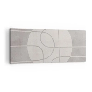 Cuadro sobre lienzo - Impresión de Imagen - Circular y rectilíneo - 100x40 cm