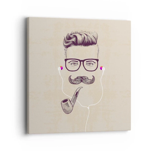 Cuadro sobre lienzo - Impresión de Imagen - Moda masculina - 40x40 cm