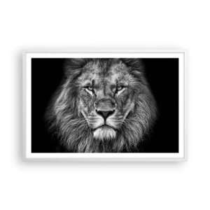 Póster en marco blanco - Con el atuendo de la coronación - 91x61 cm