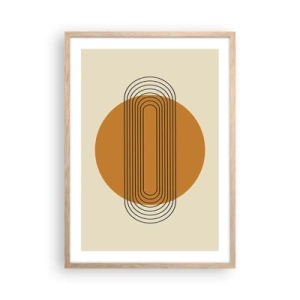 Póster en marco roble claro - El plan perfecto - 50x70 cm