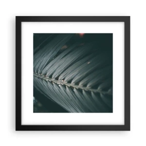 Póster en marco negro - La precisión de la naturaleza - 30x30 cm