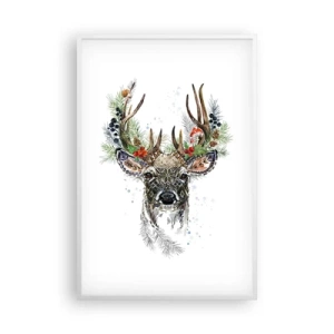 Póster en marco blanco - Con vestimenta festiva - 61x91 cm