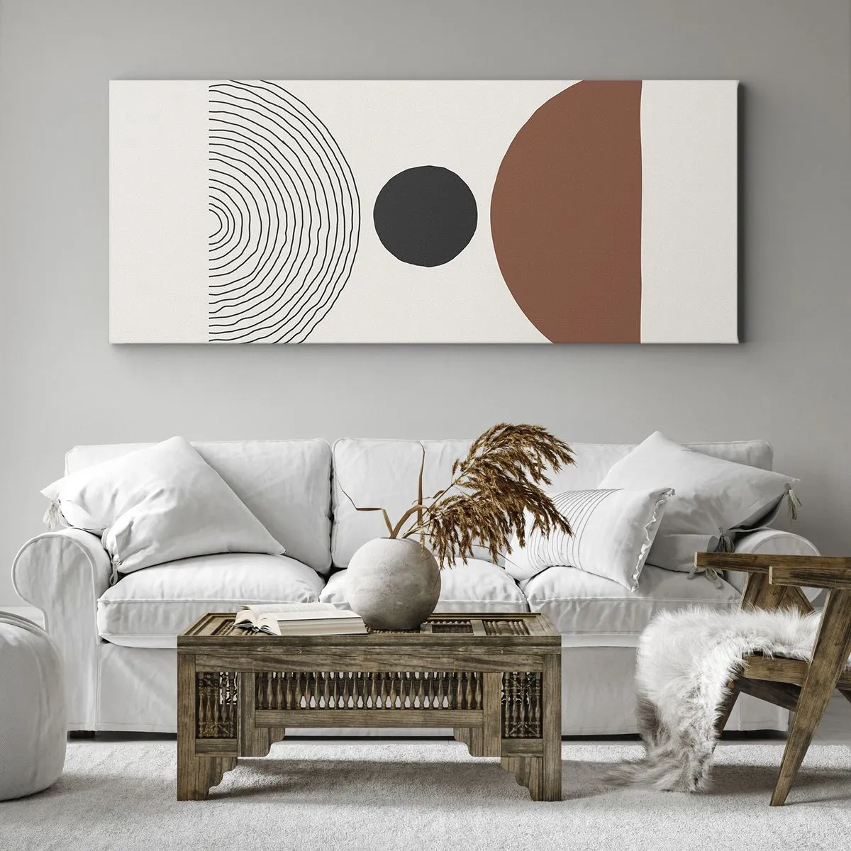 Cuadro sobre lienzo - Impresión de Imagen - En el centro de la atención - 100x40 cm