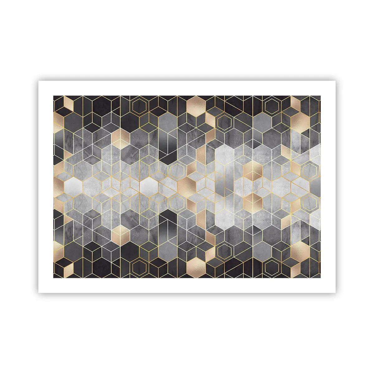Póster - Composición de diamantes - 70x50 cm