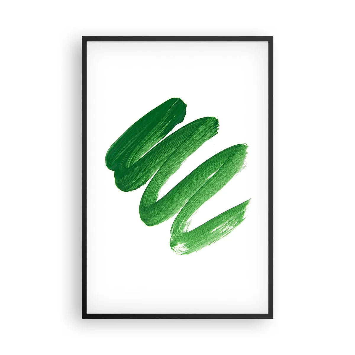 Póster en marco negro - Una broma verde - 61x91 cm