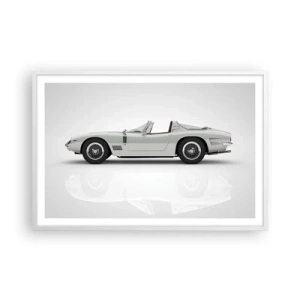 Póster en marco blanco - Una promesa de diversión - 91x61 cm