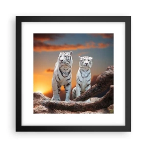 Póster en marco negro - Como en Narnia - 30x30 cm