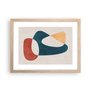 Póster en marco roble claro - Influencias y metamorfosis - 40x30 cm