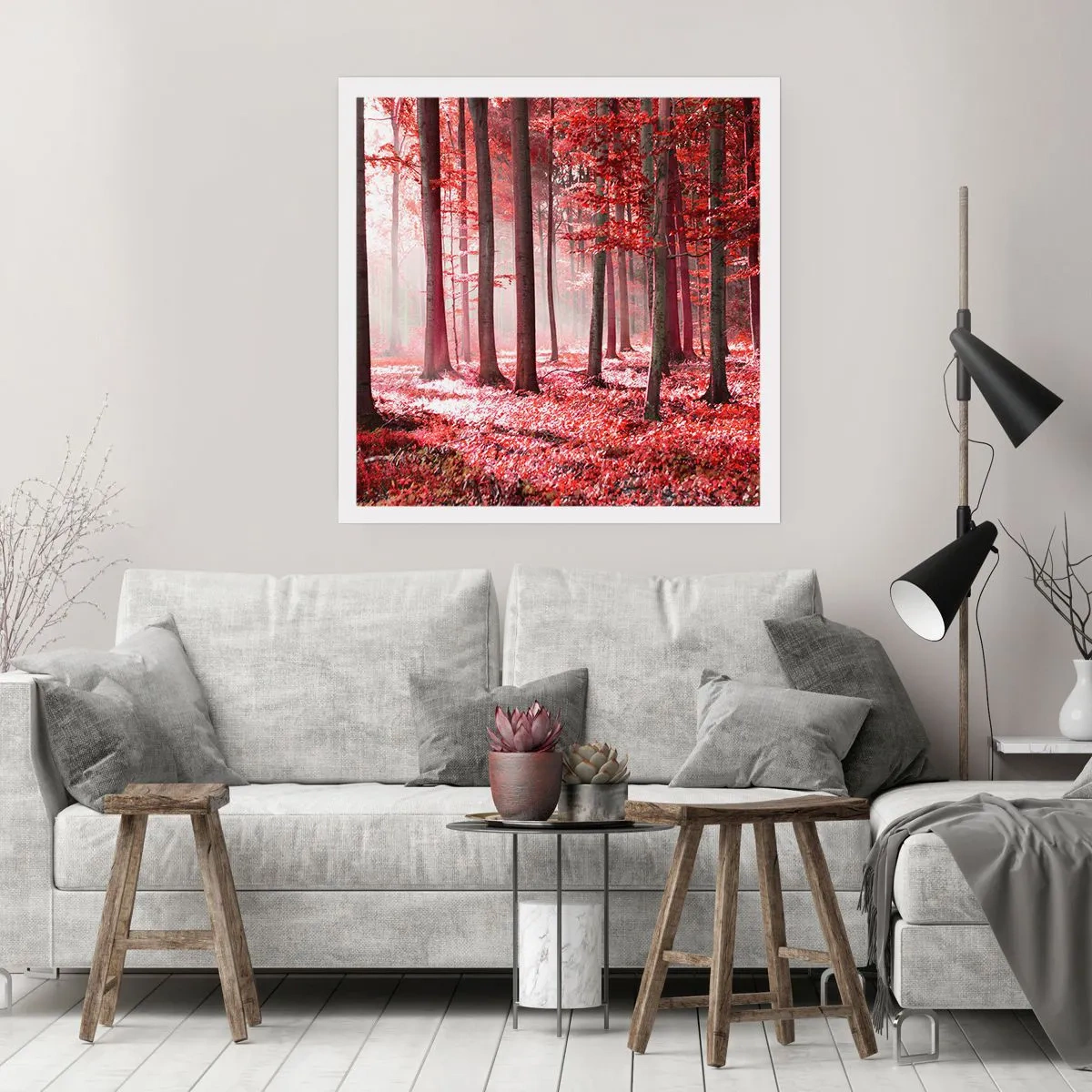 Póster - Rojo como el que más - 30x30 cm