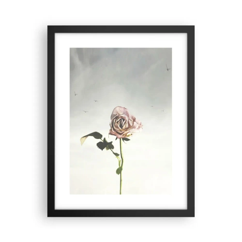 Póster en marco negro - Bienvenida a la primavera - 30x40 cm