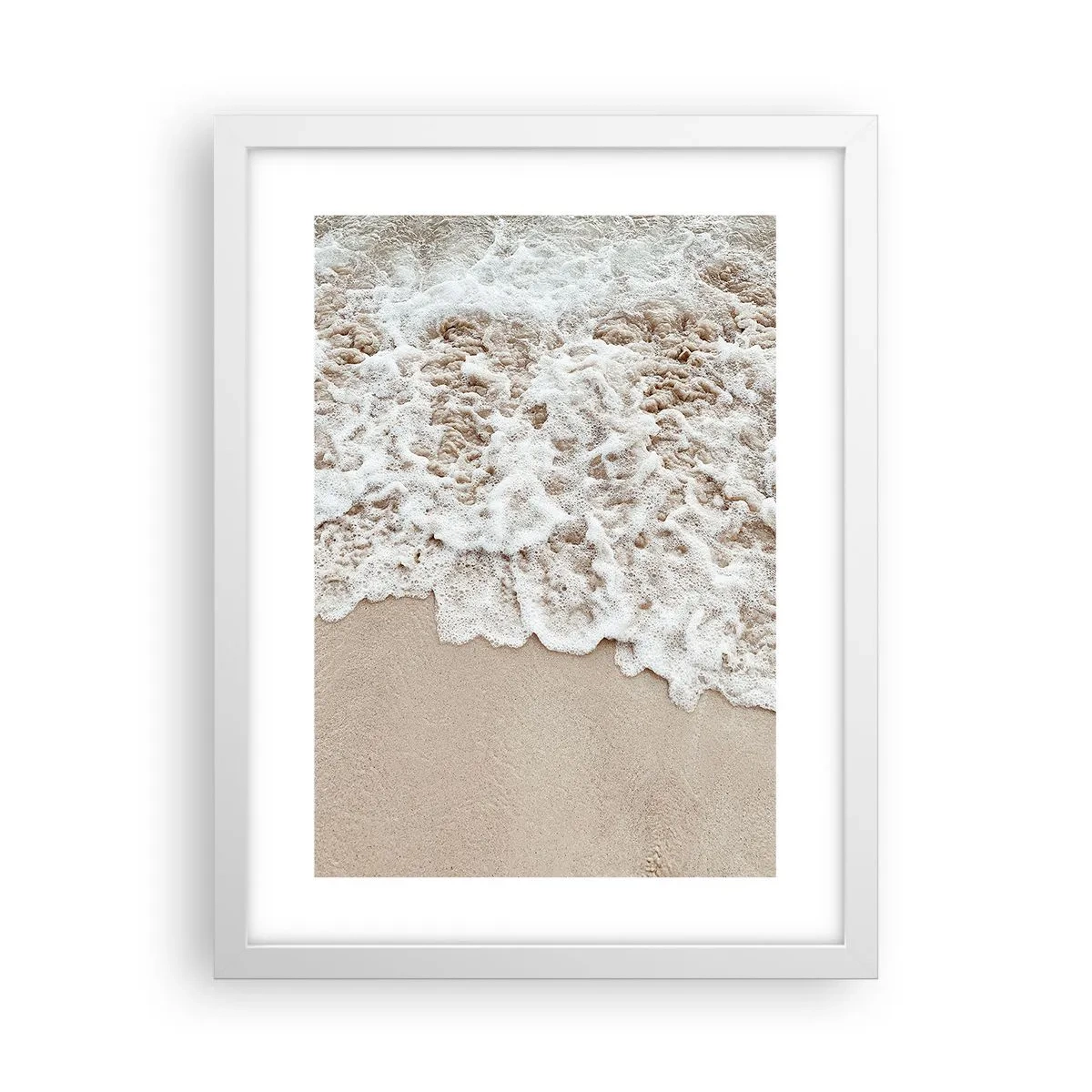 Póster en marco blanco - Enseguida volvemos - 30x40 cm