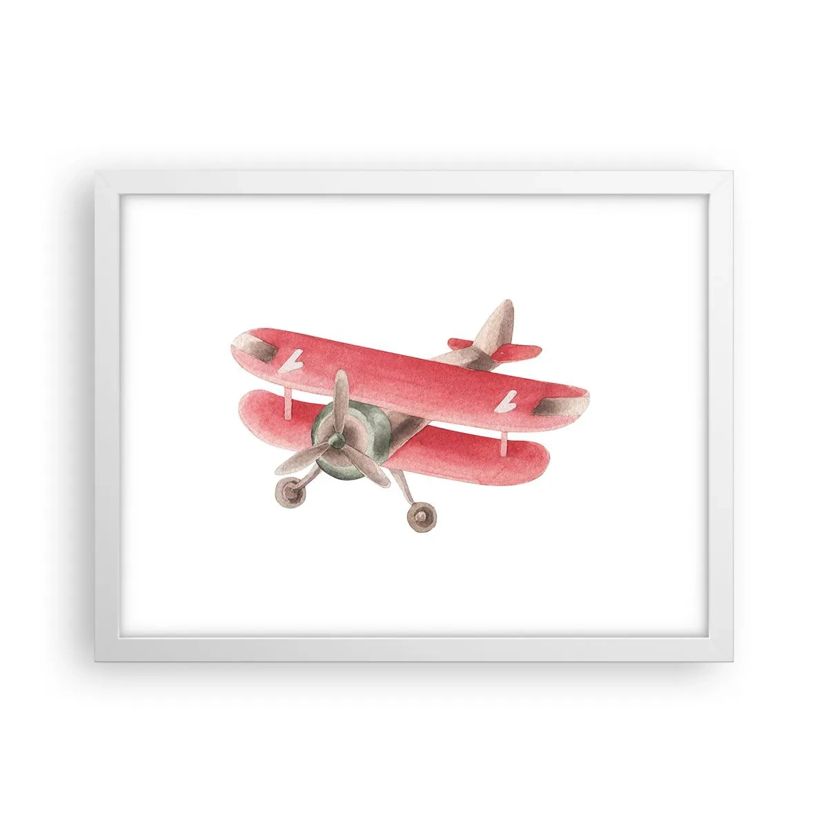Póster en marco blanco - Listo para surcar los cielos - 40x30 cm