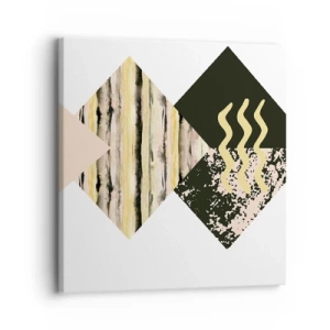 Cuadro sobre lienzo - Impresión de Imagen - No es tan sencillo - 30x30 cm