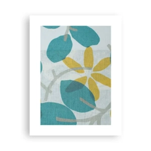 Póster - Entre hojas azules - 30x40 cm