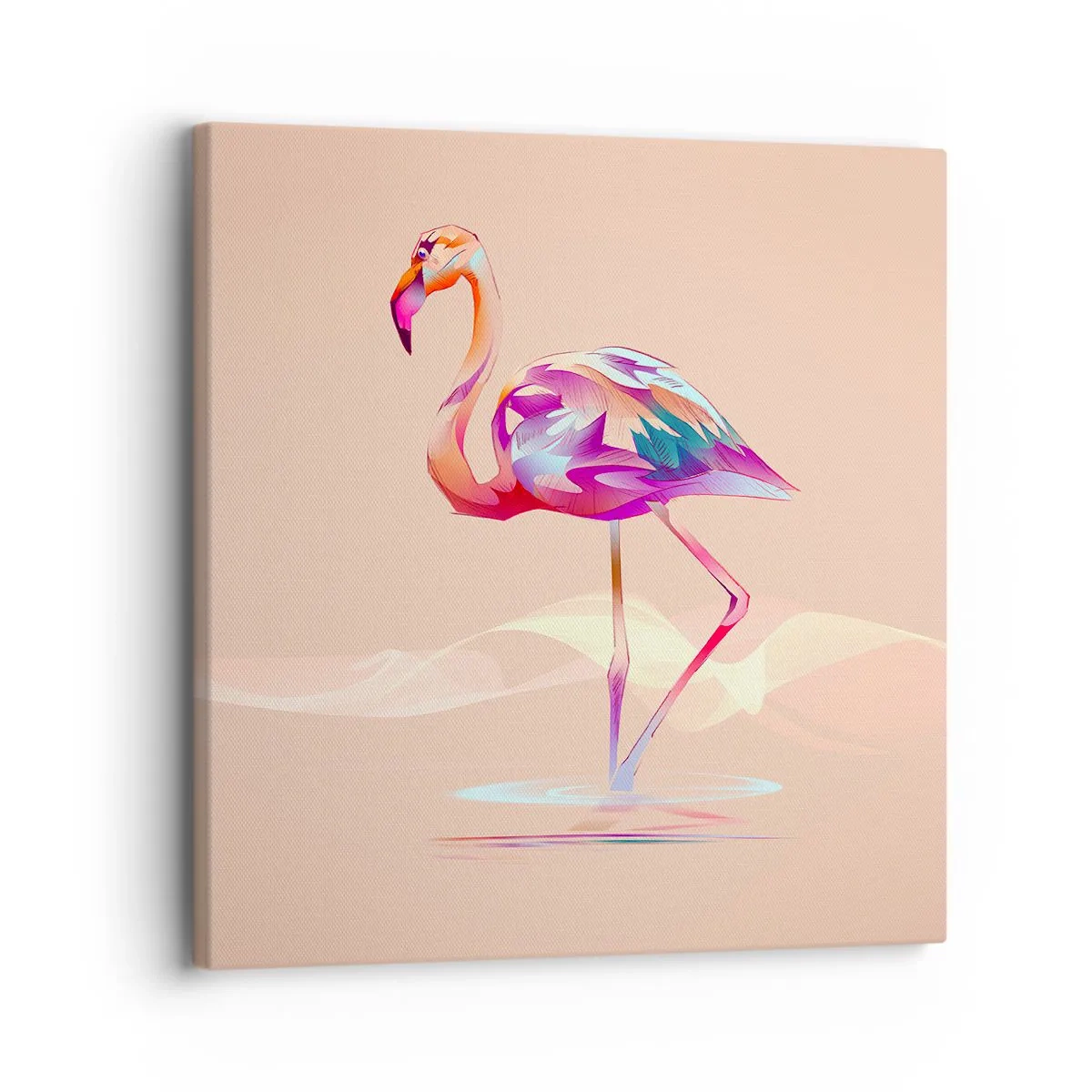 Cuadro sobre lienzo - Impresión de Imagen - Pájaro de las buenas emociones - 30x30 cm