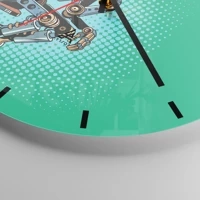 Esfera sin numeración, con rayas