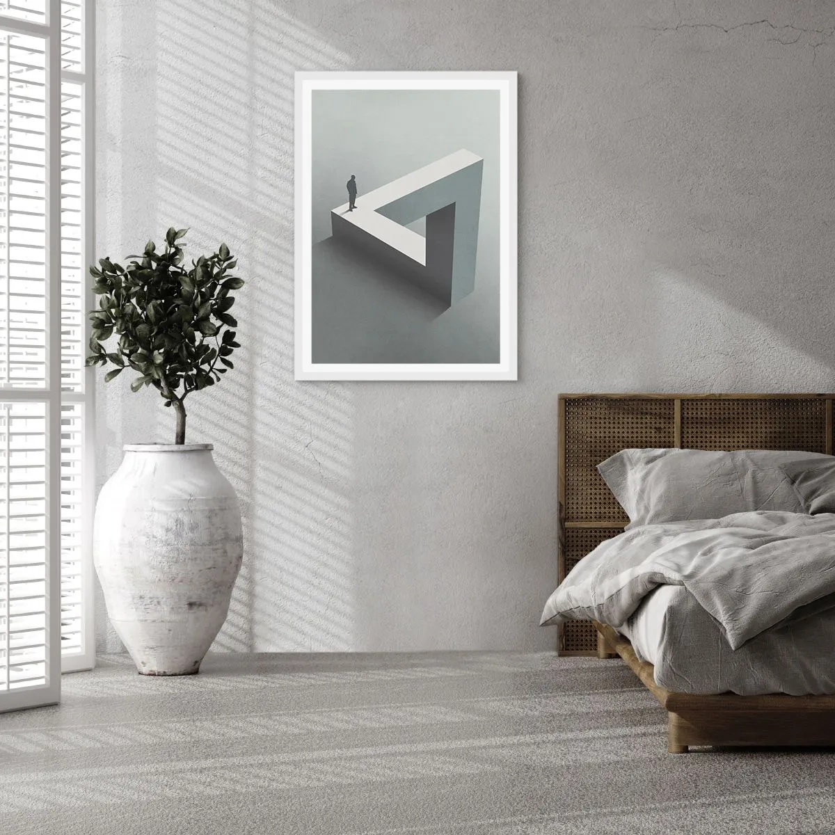 Póster en marco blanco - Y, sin embargo, es posible - 61x91 cm