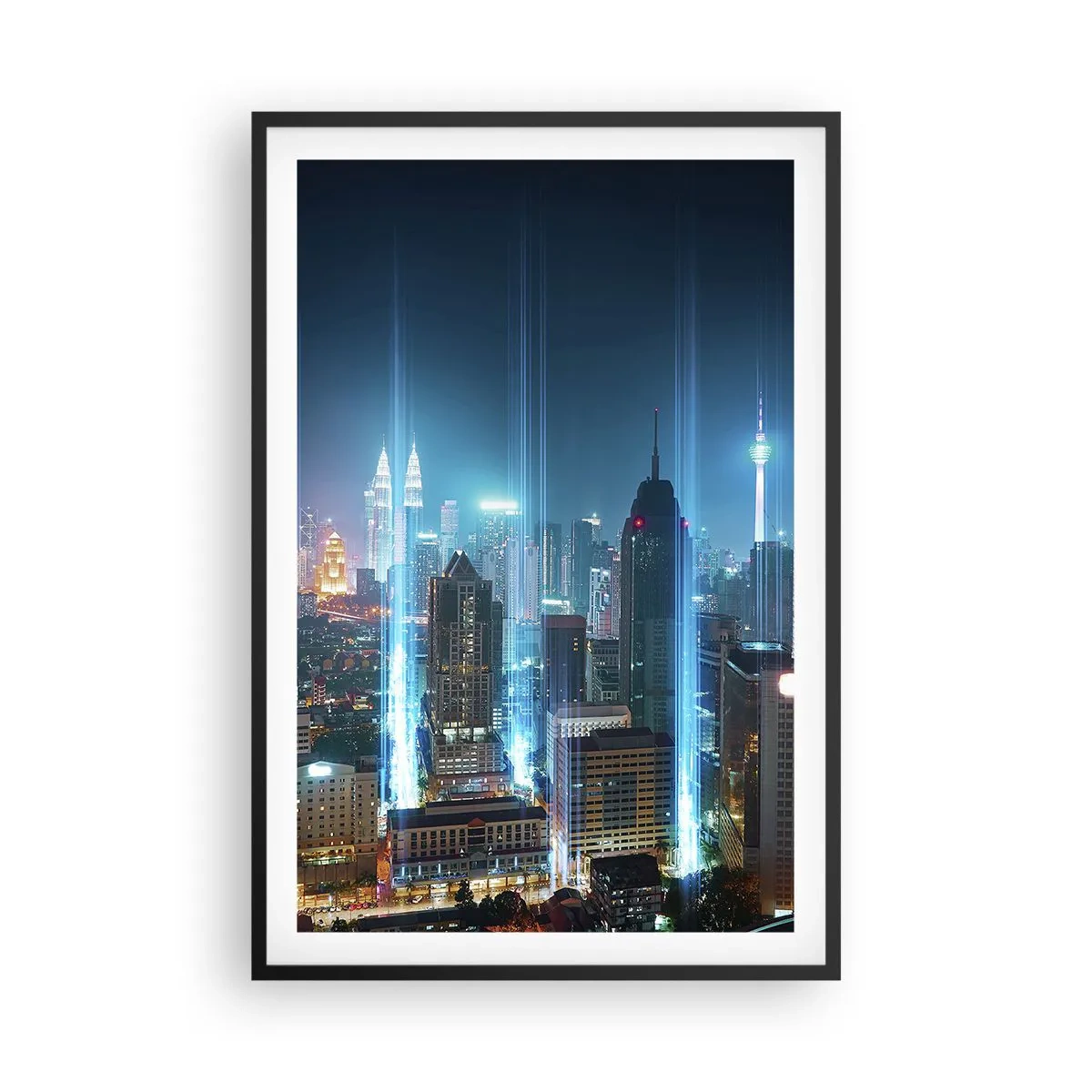 Póster en marco negro - De Berlín al cielo - 61x91 cm