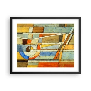 Póster en marco negro - Cubismo en una obra - 50x40 cm