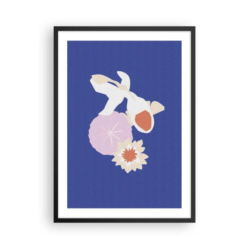 Póster en marco negro - Composición floral - 50x70 cm