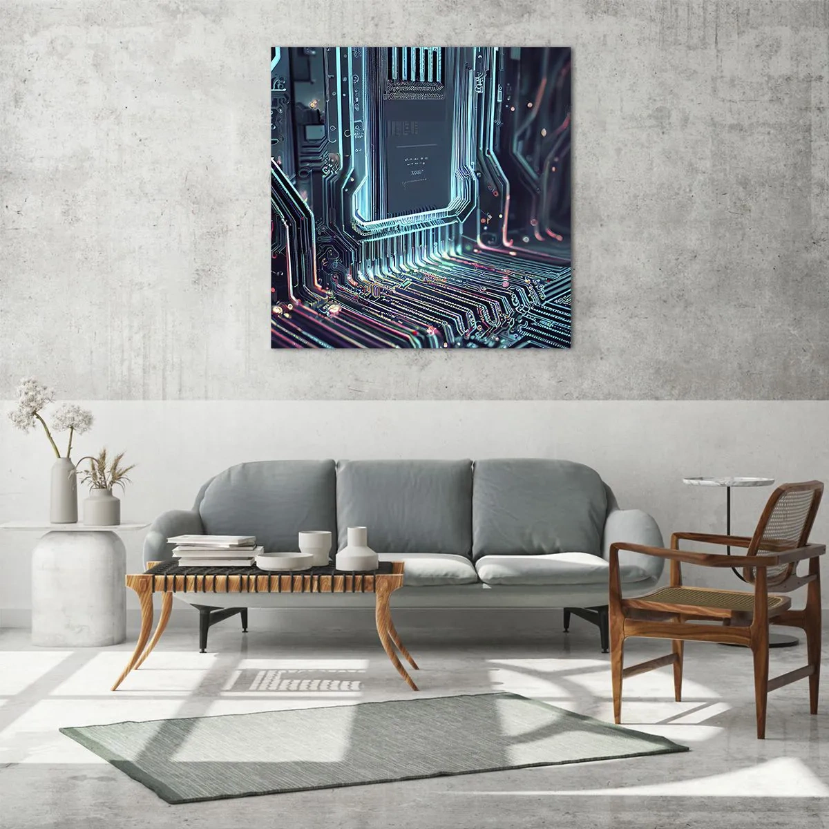 Cuadro sobre vidrio - Impresiones sobre Vidrio - Mi forma de pensar - 60x60 cm