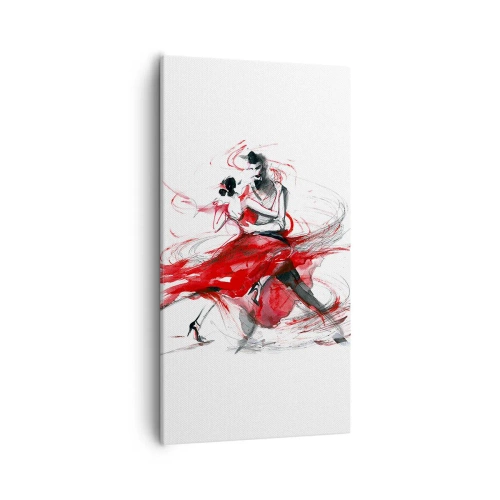 Cuadro sobre lienzo - Impresión de Imagen - El tango: el ritmo de la pasión - 55x100 cm