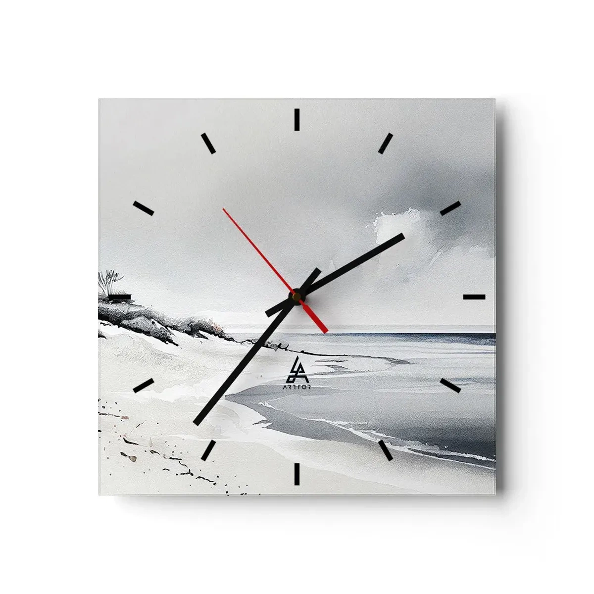 Reloj de pared - Reloj de vidrio - Juntos desde el principio de los tiempos - 40x40 cm