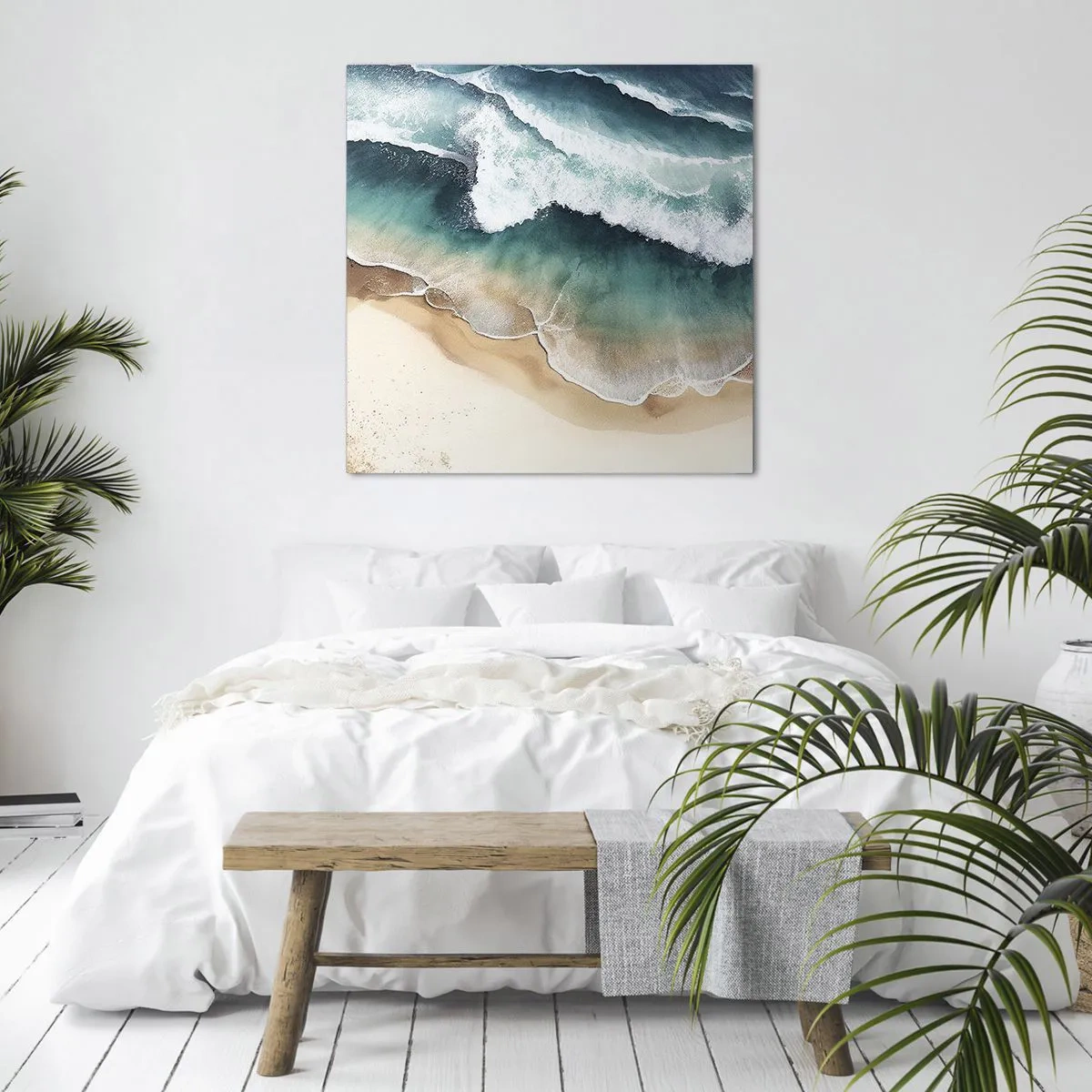 Cuadro sobre lienzo - Impresión de Imagen - Un encuentro eterno - 40x40 cm