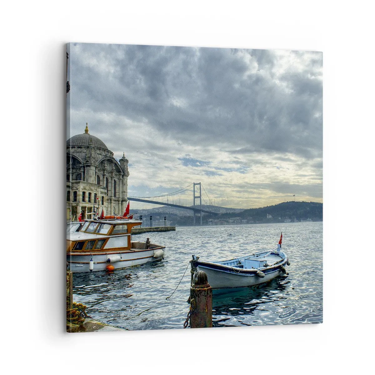 Cuadro sobre lienzo - Impresión de Imagen - En el límite del mundo - 60x60 cm