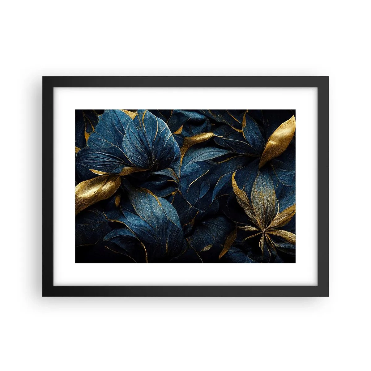 Póster en marco negro - Forradas de oro - 40x30 cm