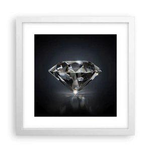 Póster en marco blanco - Riqueza y belleza - 30x30 cm