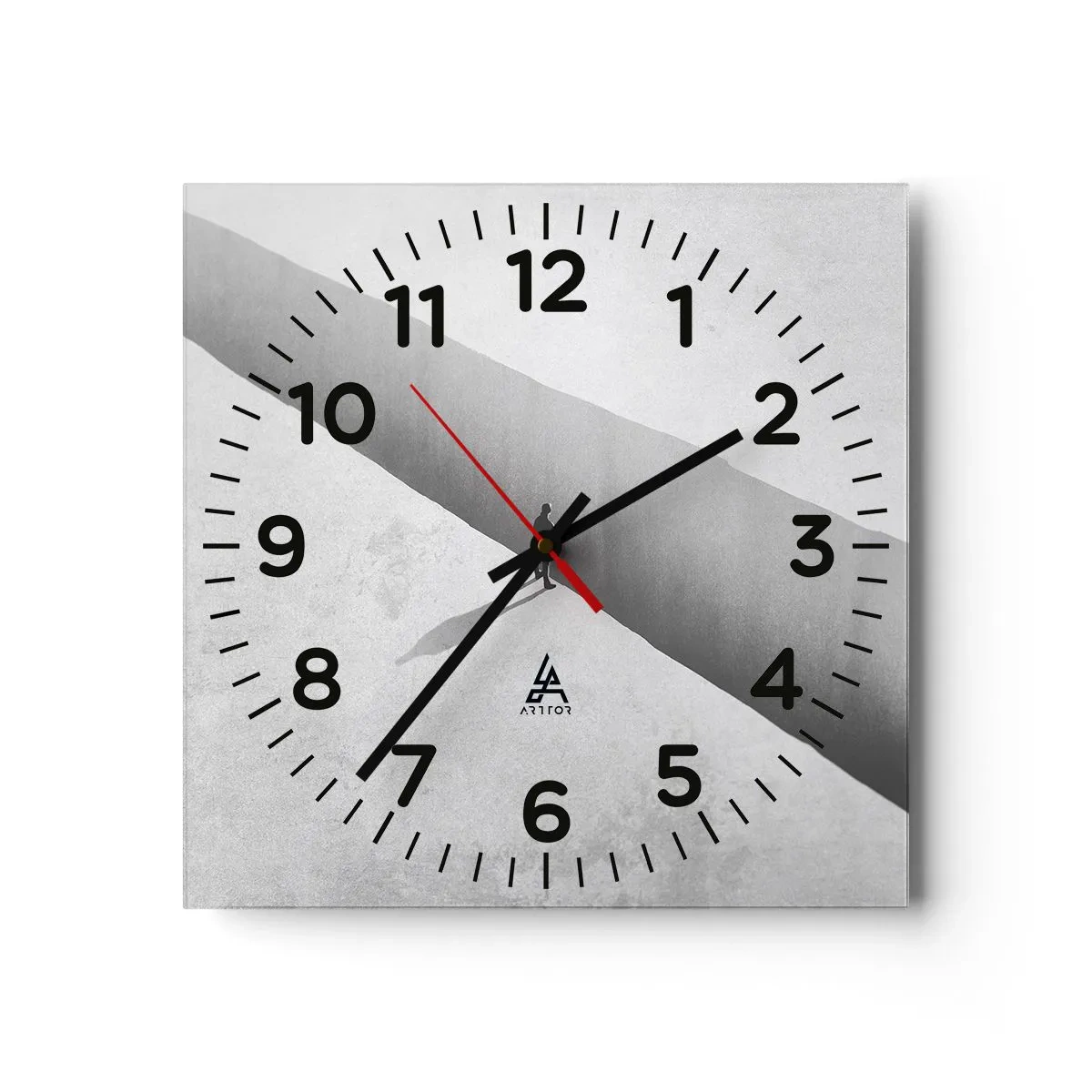 Reloj de pared - Reloj de vidrio - Sin un destino claro - 30x30 cm