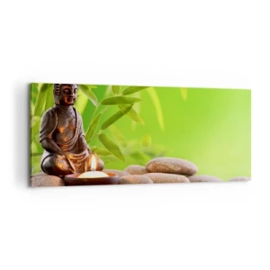 Cuadro sobre lienzo - Impresión de Imagen - La vida es bella - 100x40 cm