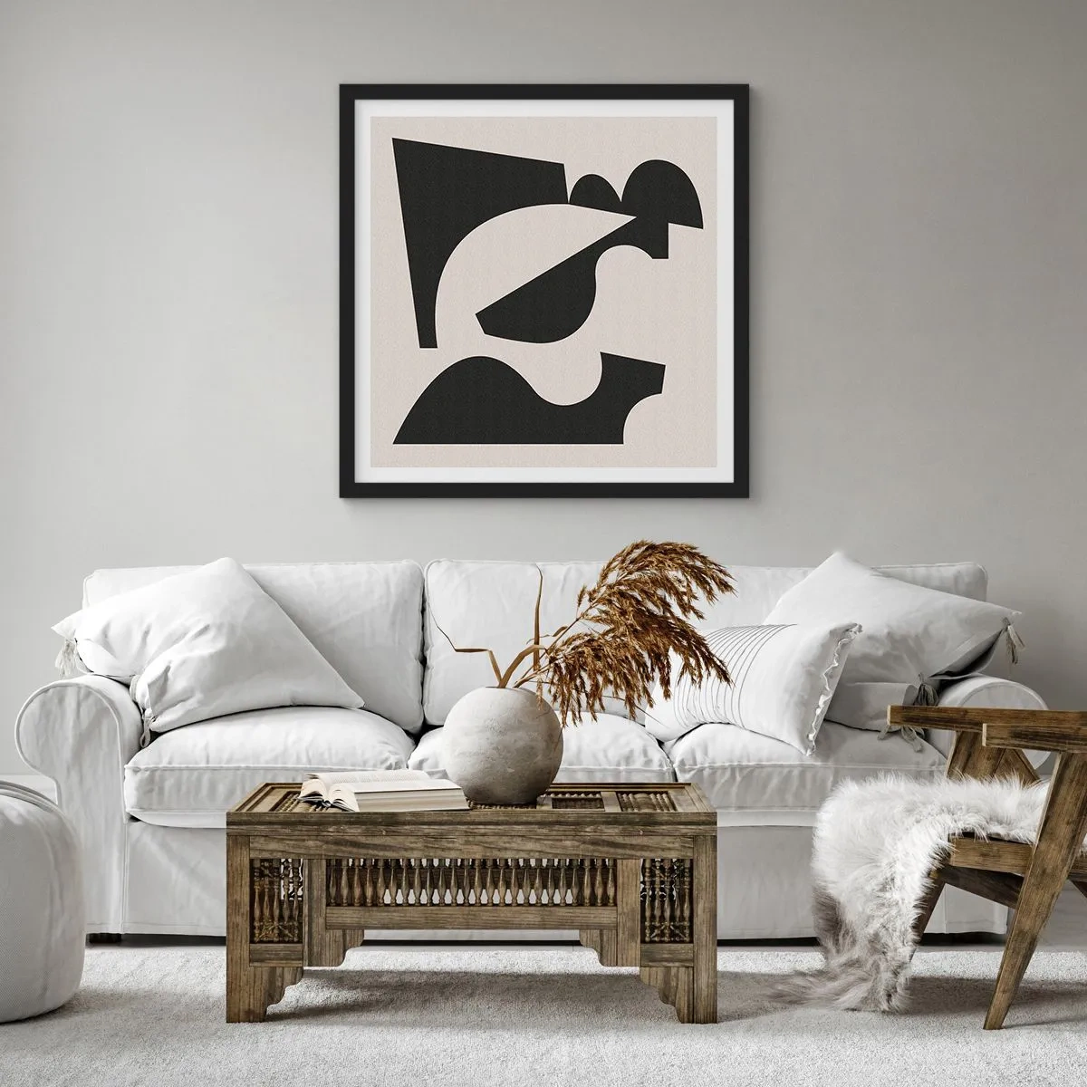 Póster en marco negro - Para automontaje - 40x40 cm