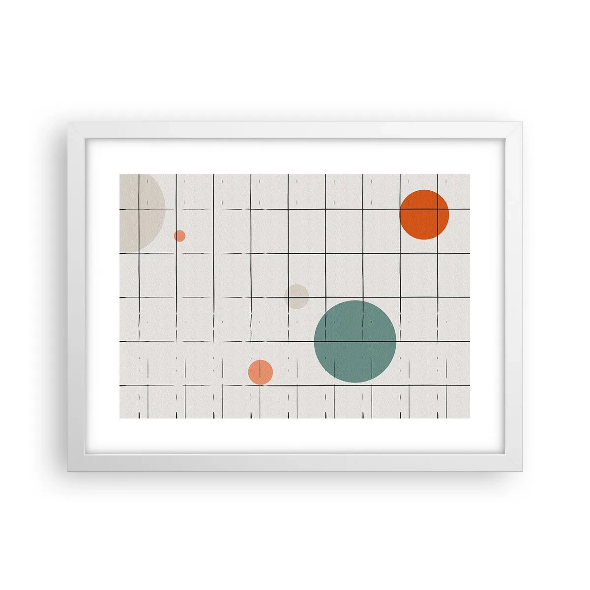 Póster en marco blanco - Atrapados. ¿Nosotros o ellos? - 40x30 cm